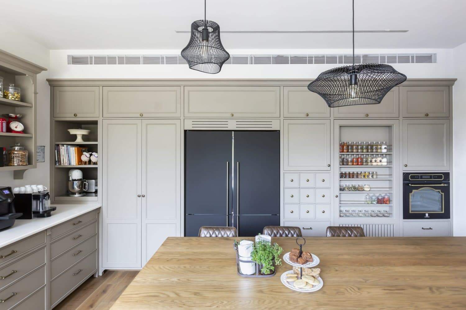 חזית מטבח כפרי אפור