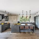 מטבח כפרי אפור